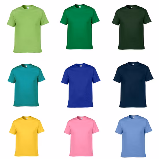 100% Cotton Breathable Promotional T Shirt Wholesale Low MOQ Custom Your Own Logo Printing or Embroidery Men&prime; S Round Neck Normal Sleeve T Shirt