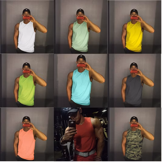 남자를위한 도매 2022 망 피트니스 탱크 탑 싱글 피트니스 민소매 셔츠 남성 메쉬 통기성 스포츠 조끼 언더 셔츠 체육관 러닝 조끼