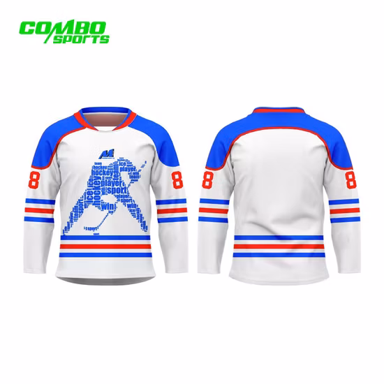 콤보 스포츠 다양한 디자인 100% 폴리에스테르 아이스하키 저지